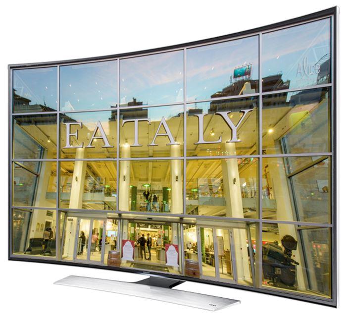 Samsung Curved UHD TV Eataly